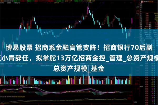 博易股票 招商系金融高管变阵！招商银行70后副行长王小青辞任，拟掌舵13万亿招商金控_管理_总资产规模_基金