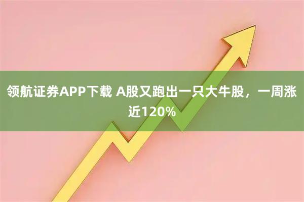 领航证券APP下载 A股又跑出一只大牛股，一周涨近120%