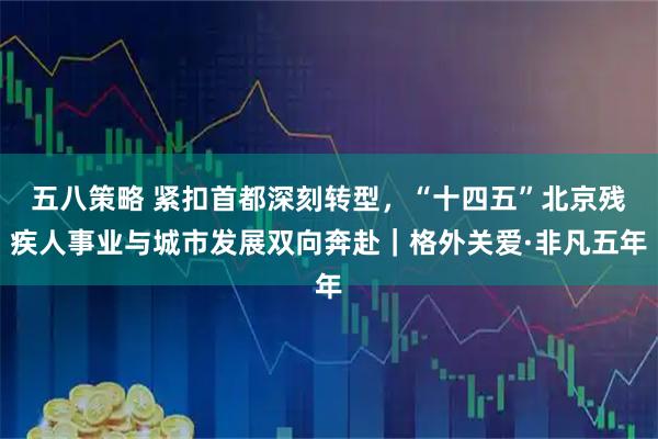 五八策略 紧扣首都深刻转型，“十四五”北京残疾人事业与城市发展双向奔赴｜格外关爱·非凡五年